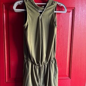 Olive Green Kids Jumpsuit